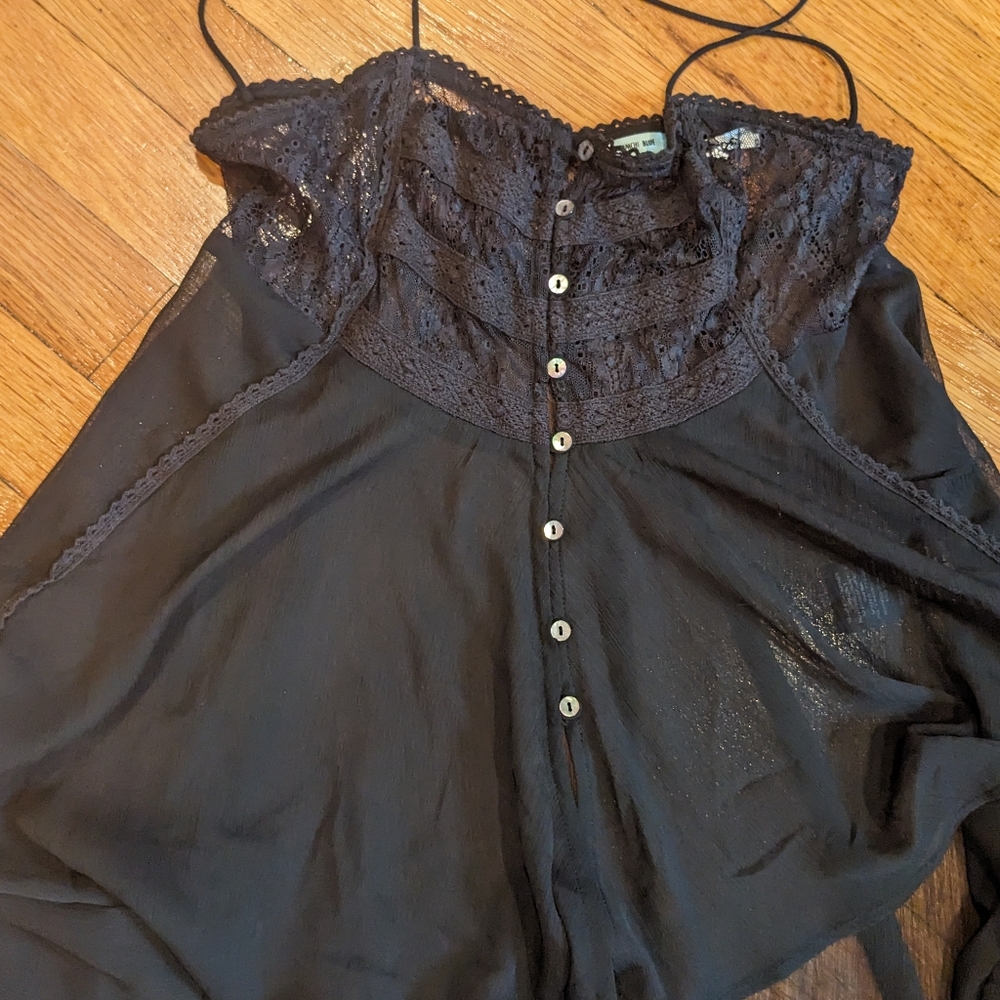 Black Sheer over-shirt